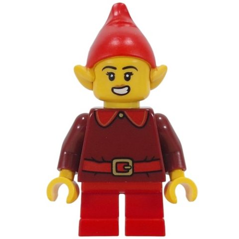 Minifigurka LEGO Elf - Dark Red Torso, Red Legs