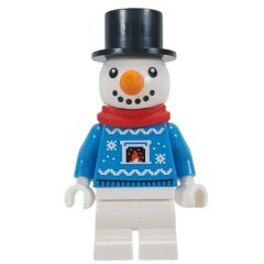 Minifigurka LEGO Snowman, Dark Azure Sweater